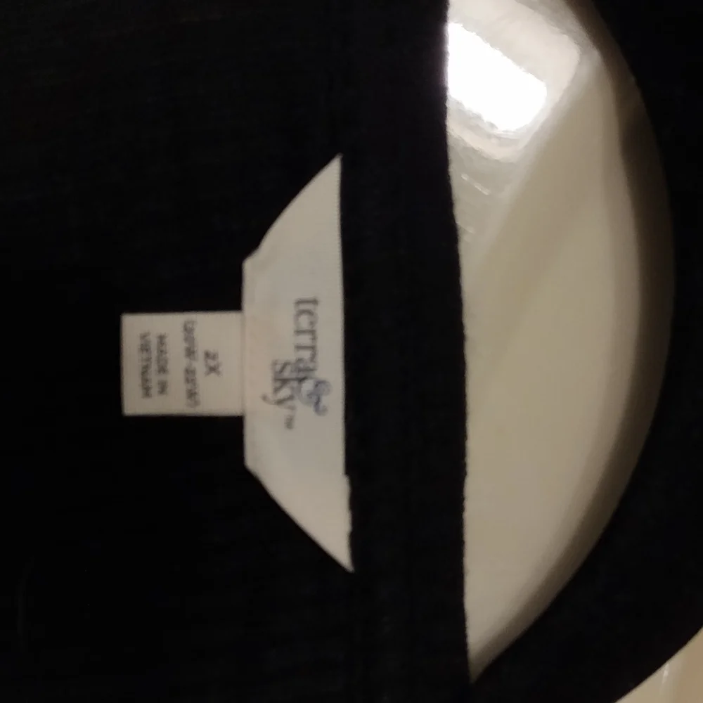 Terra & Sky Charcoal V-Neck Top - Picture 4 of 5